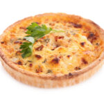 Quiche mozzarella tomatoes