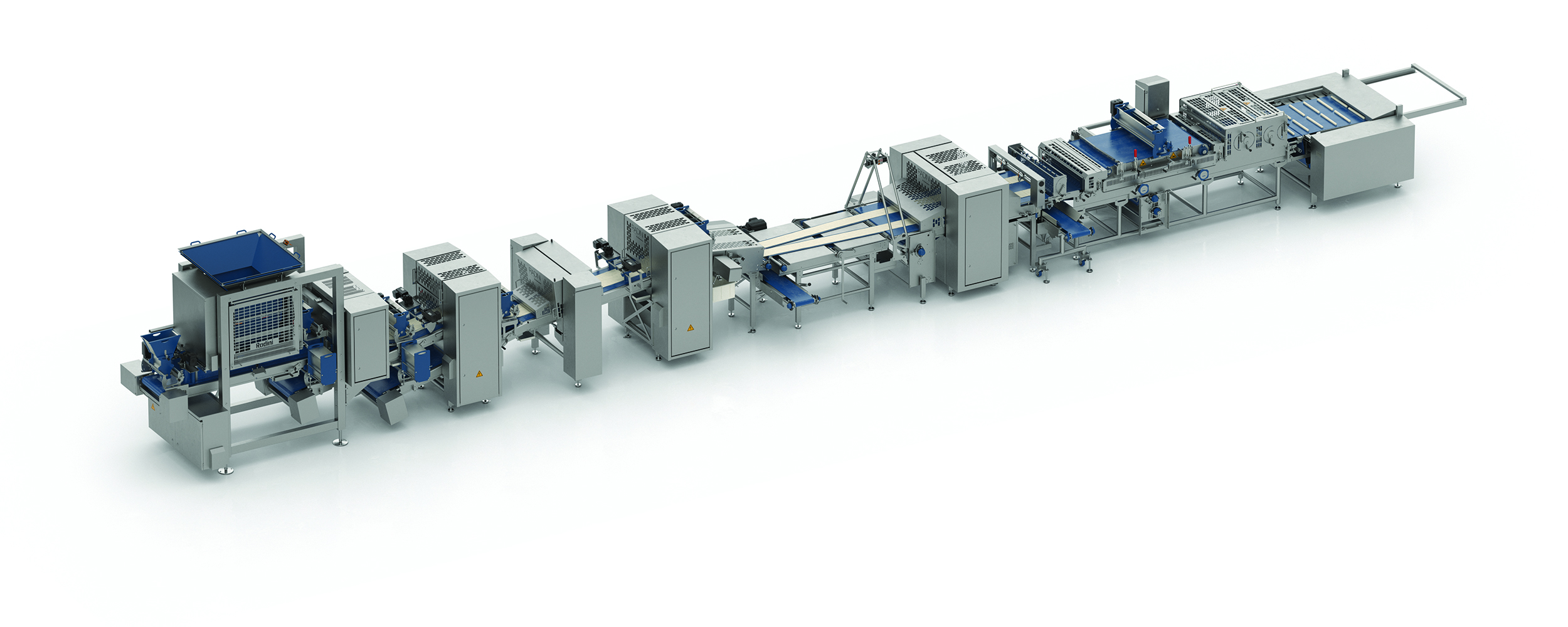 Radini Bread Line for processing dough to bread