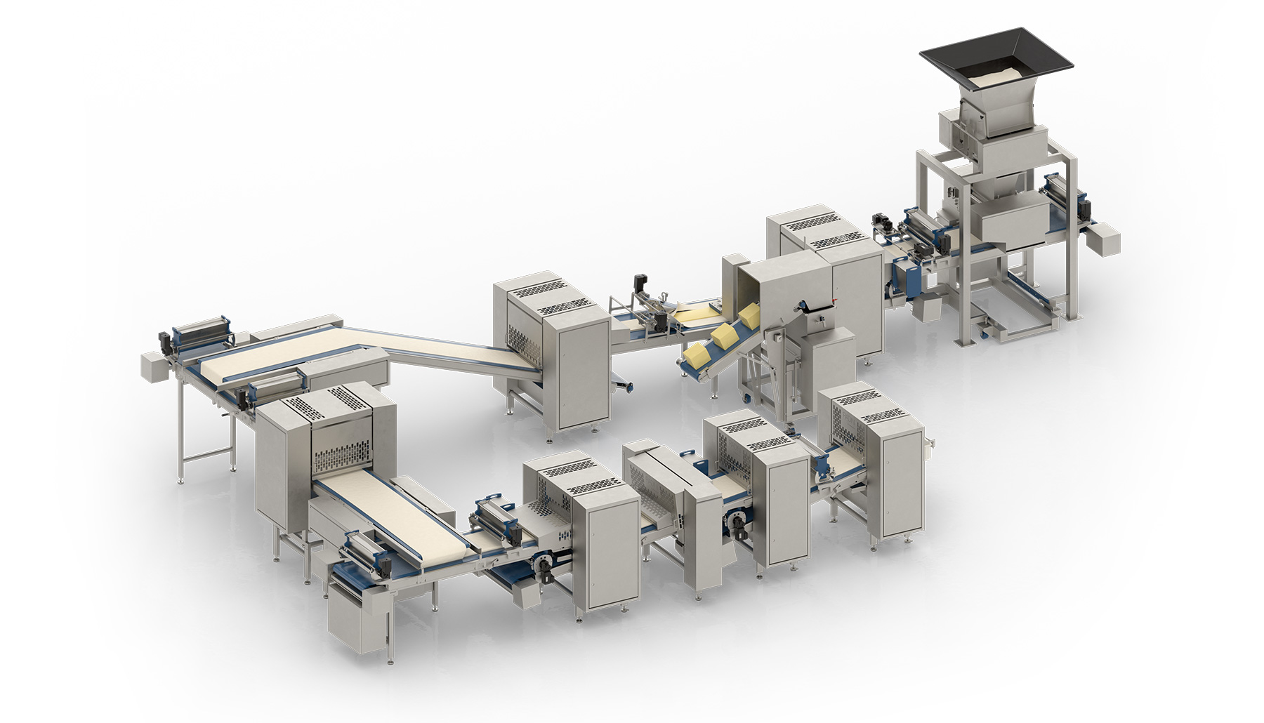 Radini Laminator for sheeting and laminated dough