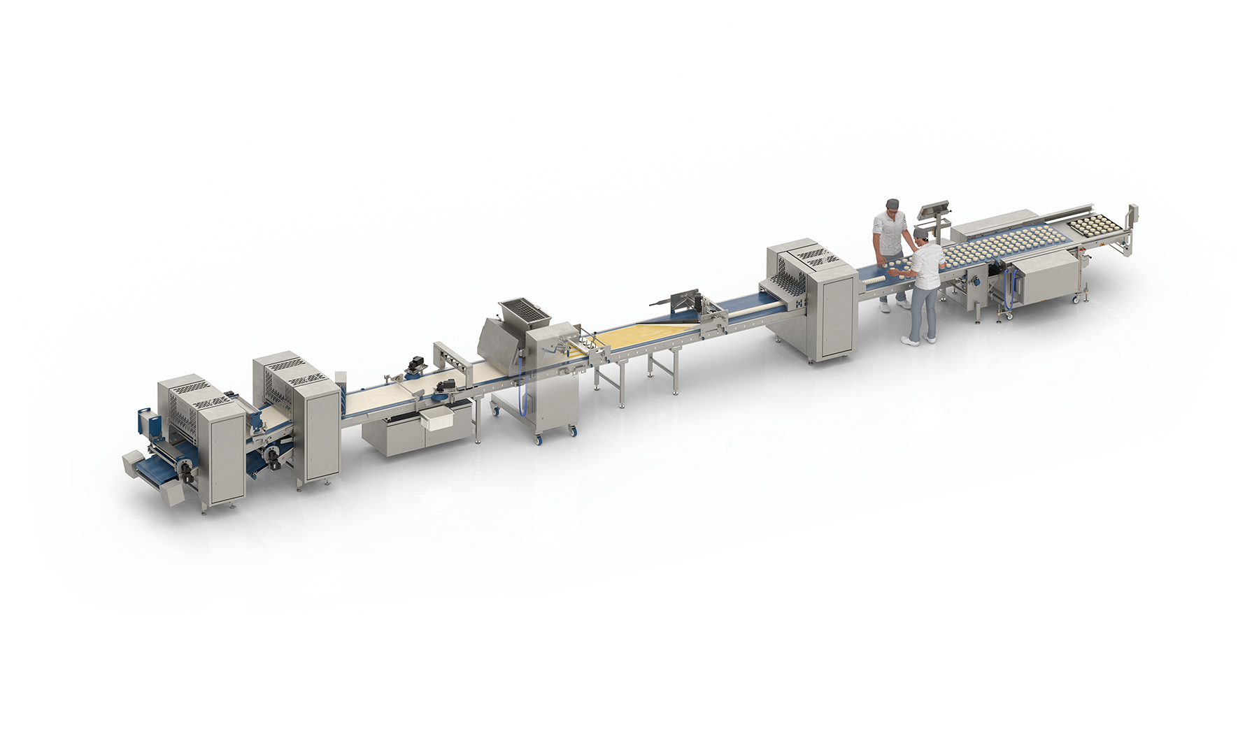 Radini Pastry Make-Up Line for producing a wide pastry product range